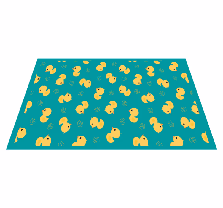 Individuais de mesa infantis com padrão de patinho fofo - TenStickers