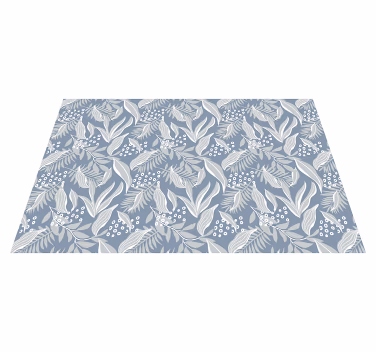 Individuais de mesa elegantes Estampa floral cinza - TenStickers