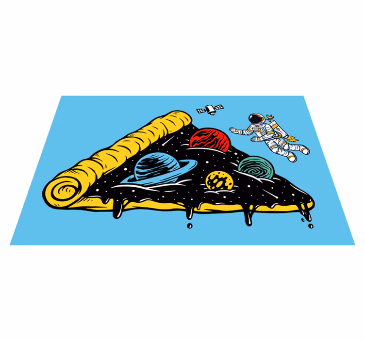 Individuais de mesa originais fatia com tema espacial - TenStickers
