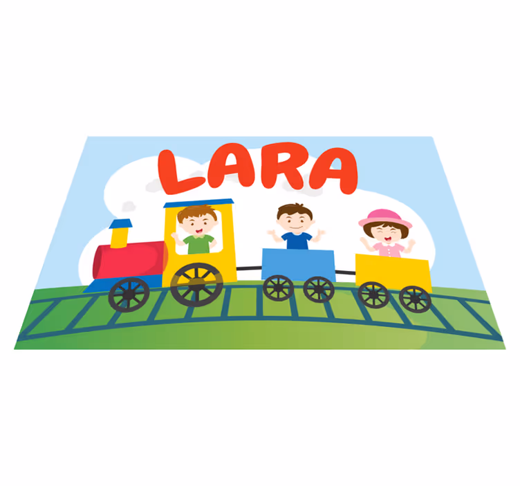 Individuais de mesa infantis ilustração de trem infantil - TenStickers