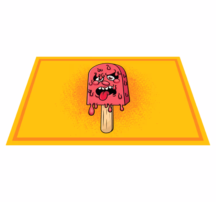 Individuais de mesa originais Desenho de grafite de gota de gelo - TenStickers