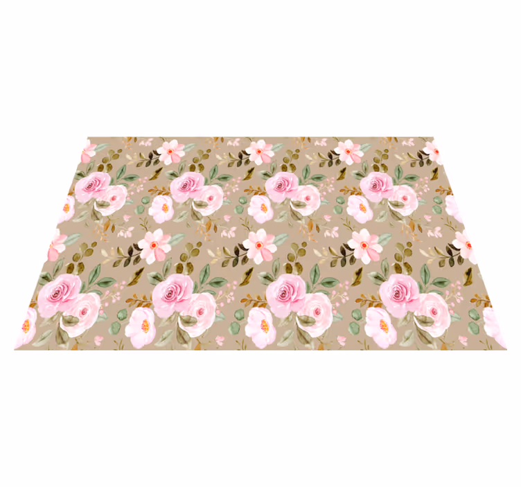 Individuais de mesa modernos Textura vintage de rosas bege - TenStickers
