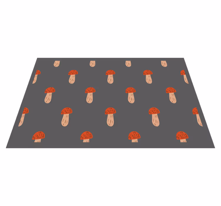 Individuais de mesa originais com elementos de cogumelo - TenStickers