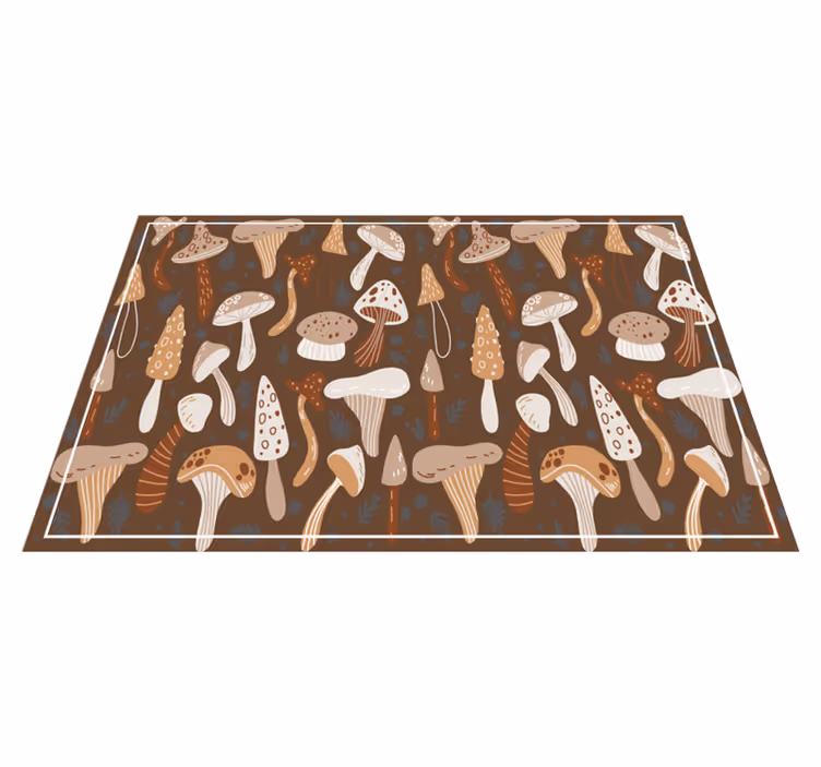 Individuais de mesa originais com superfície de cogumelos - TenStickers