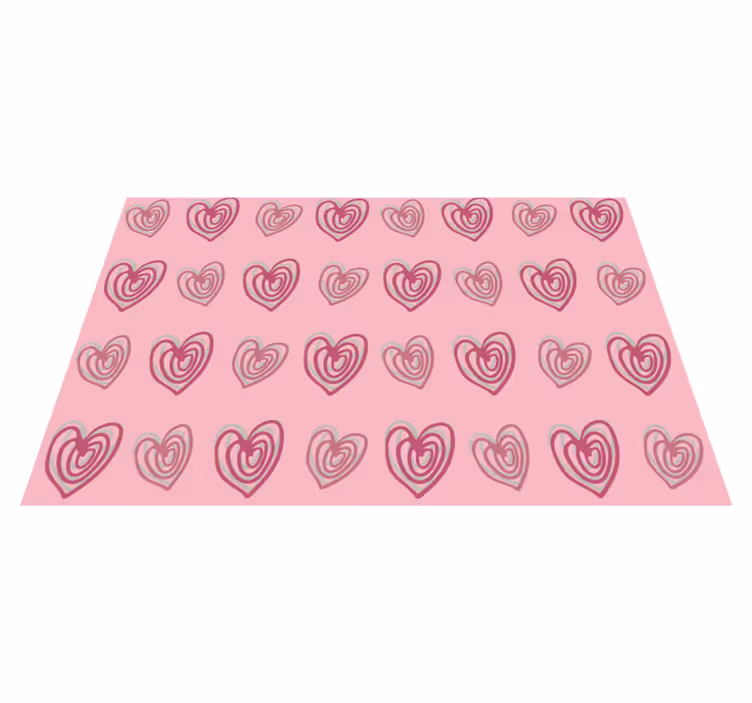 Individuais de mesa originais com superfície em corações - TenStickers