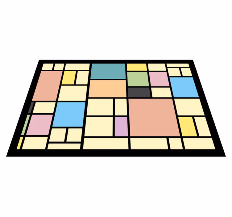Individuais de mesa modernos com padrão abstrato geométrico - TenStickers