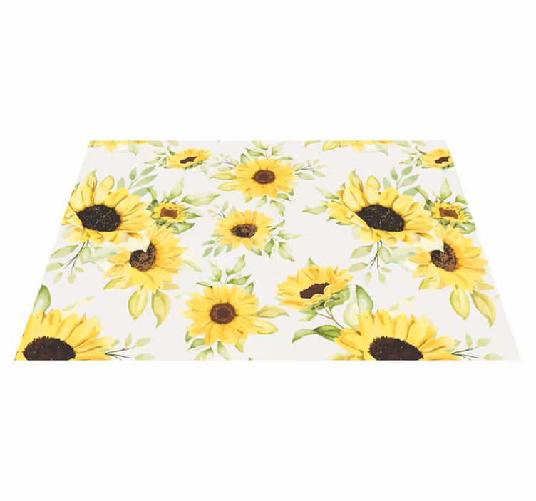 Individuais de mesa originais padrão de girassol - TenStickers