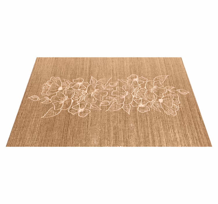 Individuais de mesa de texturas superfície floral em relevo - TenStickers