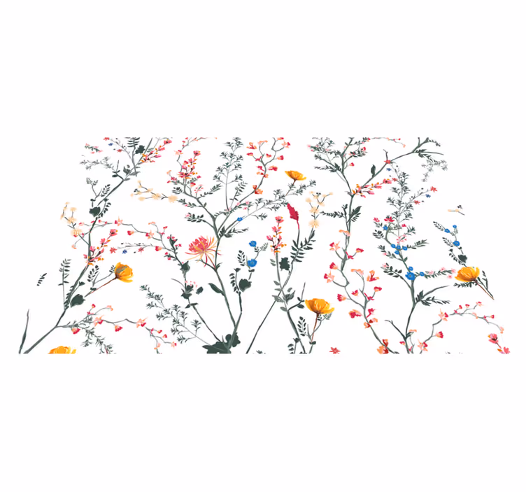 Individuais de mesa originais com padrão floral - TenStickers
