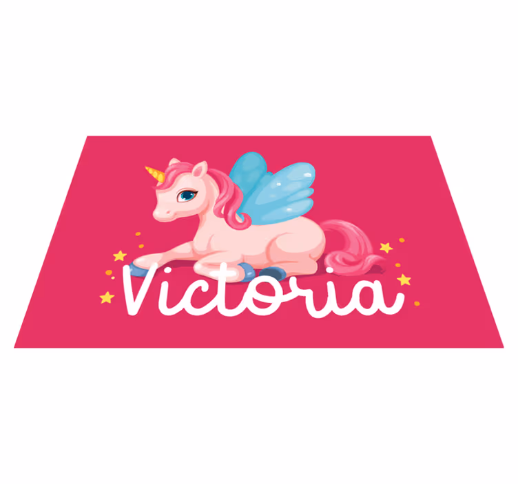 Individuais de mesa infantis com ilustração de unicórnio - TenStickers