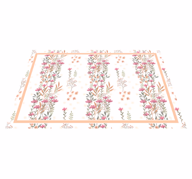 Individuais de mesa originais composição botânica elegante - TenStickers