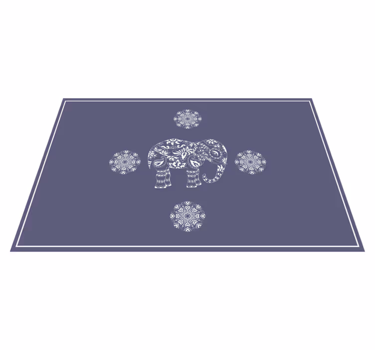 Individuais de mesa originais com estampa de elefante - TenStickers