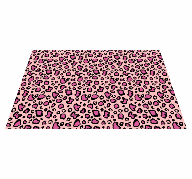 Individuais de mesa originais padrão leopardo rosa - TenStickers