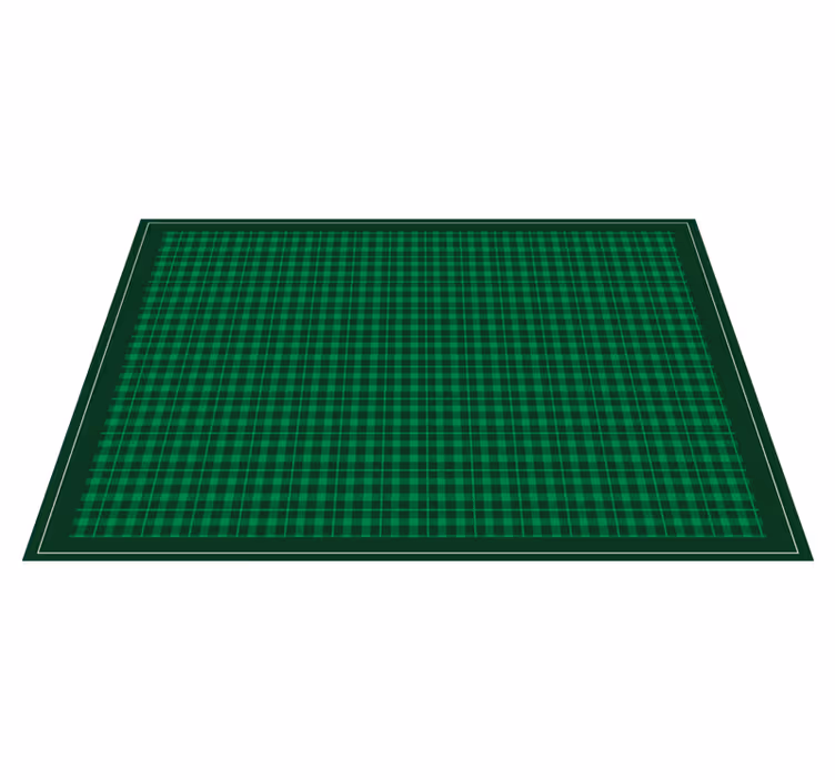 Individuais de mesa de texturas superfície xadrez verde - TenStickers
