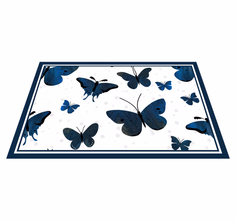 Individuais de mesa originais arte em padrão de borboleta - TenStickers