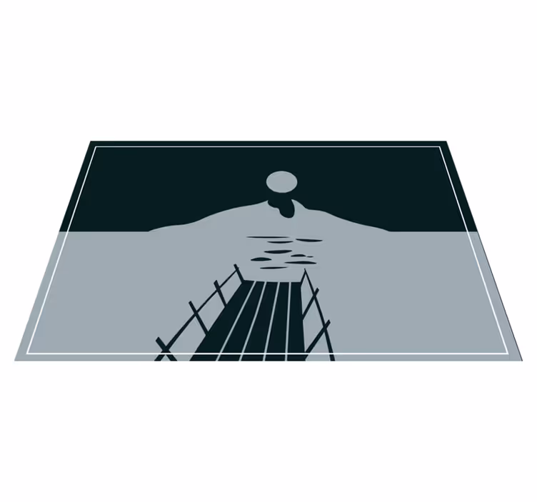 Individuais de mesa modernos ponte sobre a Água - TenStickers