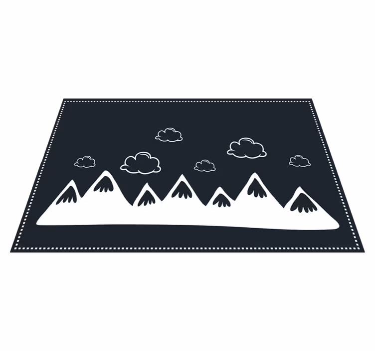 Individuais de mesa modernos silhueta de montanhas - TenStickers