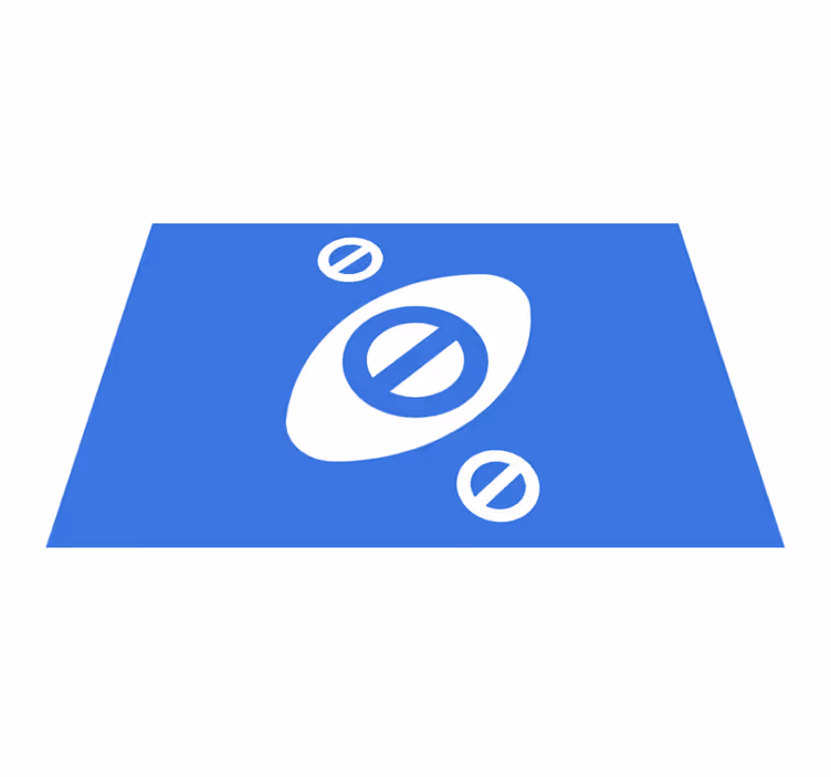 Individuais de mesa modernos com toque azul minimalista - TenStickers