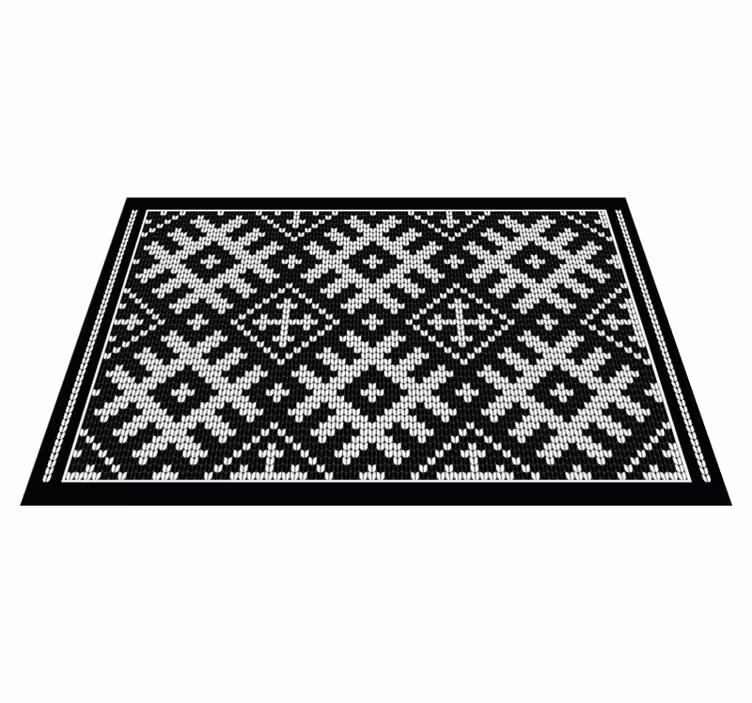Individuais de mesa de texturas padrão tricotado tradicional - TenStickers