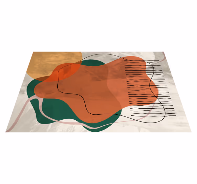 Individuais de mesa modernos Arte de colagem abstrata - TenStickers