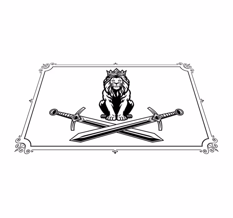 Individuais de mesa originais Rei das silhuetas da selva - TenStickers