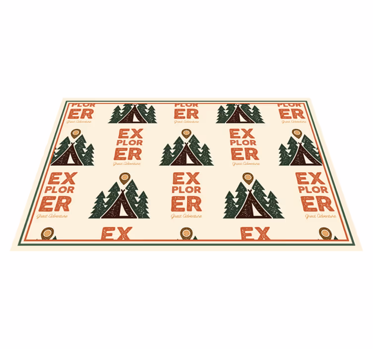 Individuais de mesa originais padrão aventura explorer - TenStickers