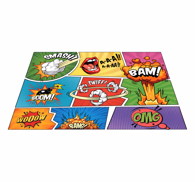 Individuais de mesa originais balões de fala de quadrinhos - TenStickers