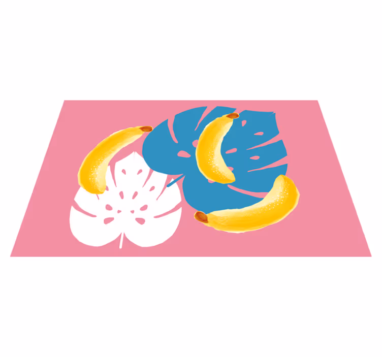 Individuais de mesa infantis com estampa de banana tropical - TenStickers