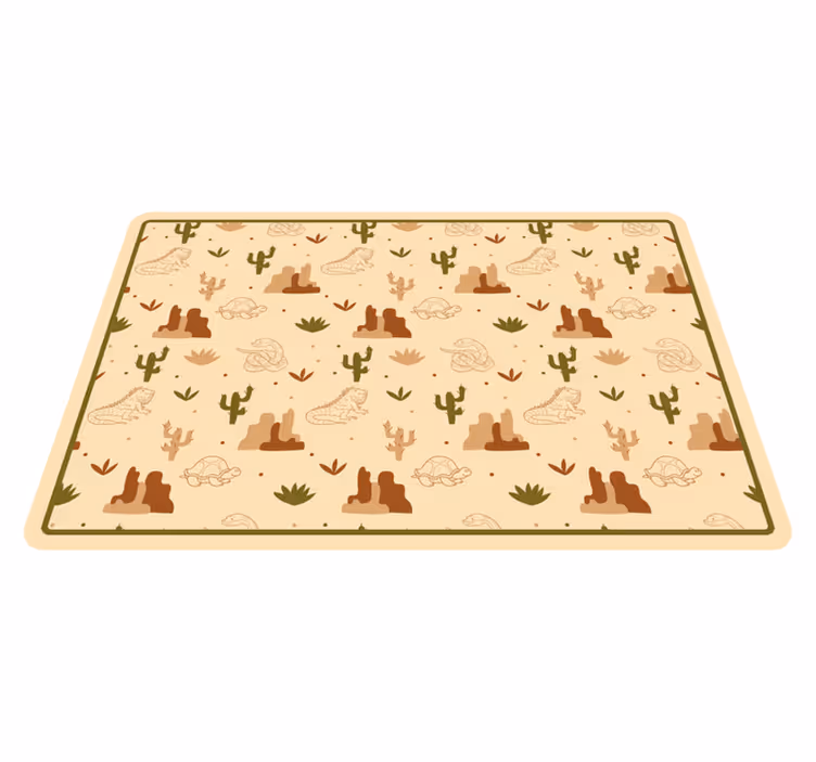 Individuais de mesa infantis tema animais do deserto - TenStickers