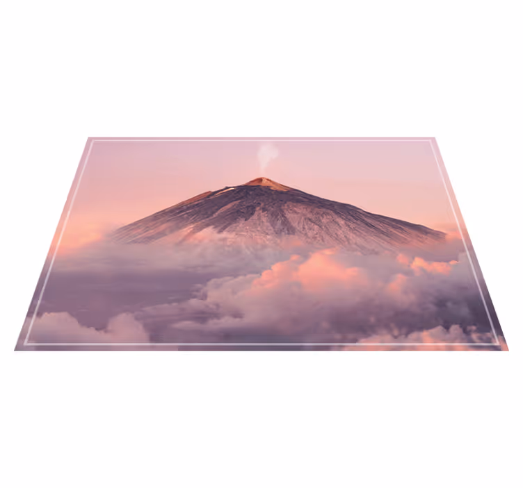 Individuais de mesa modernos paisagem de montanha vulcânica - TenStickers