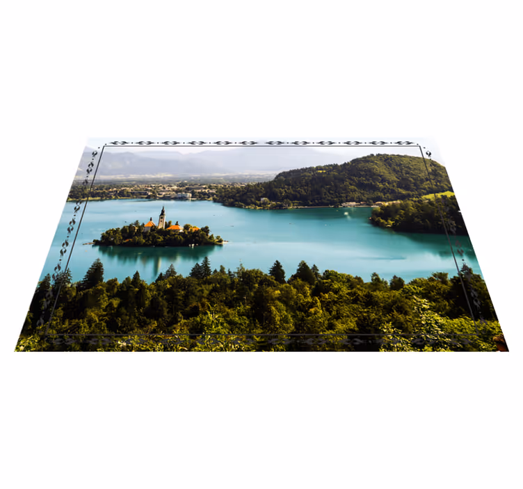 Individuais de mesa modernos vista serene do lago - TenStickers