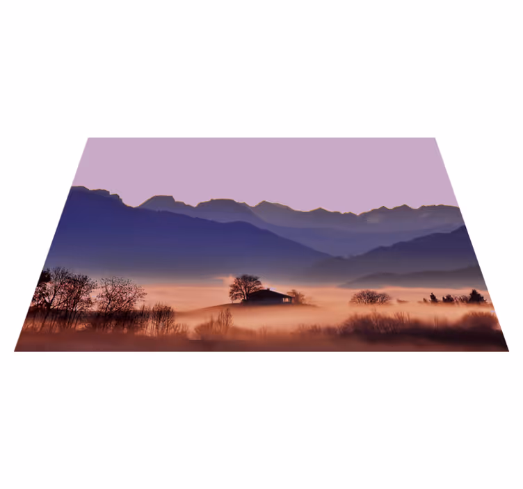 Individuais de mesa modernos paisagem montanhosa serena - TenStickers