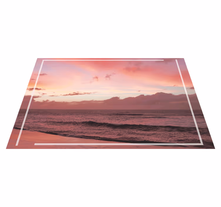 Individuais de mesa modernos pôr do sol costeiro sereno - TenStickers