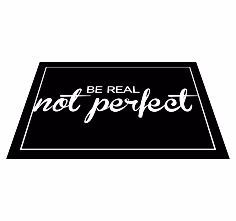 Individuais de mesa com texto slogan de autenticidade - TenStickers