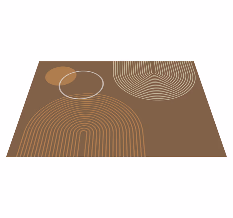 Individuais de mesa modernos Arcos geométricos quentes - TenStickers