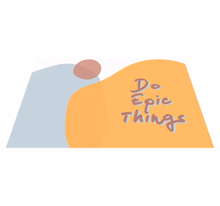 Individuais de mesa com texto frases de coisas Épicas - TenStickers
