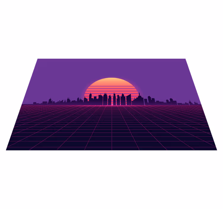 Individuais de mesa modernos vista do pôr do sol - TenStickers