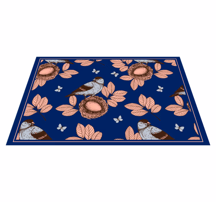 Individuais de mesa originais padrão ninho de pássaros - TenStickers