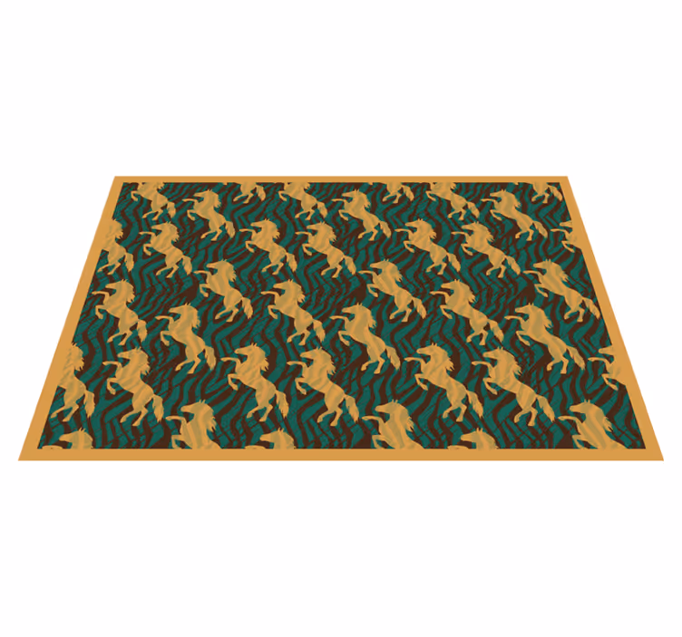 Individuais de mesa originais padrão de unicórnio marcante - TenStickers