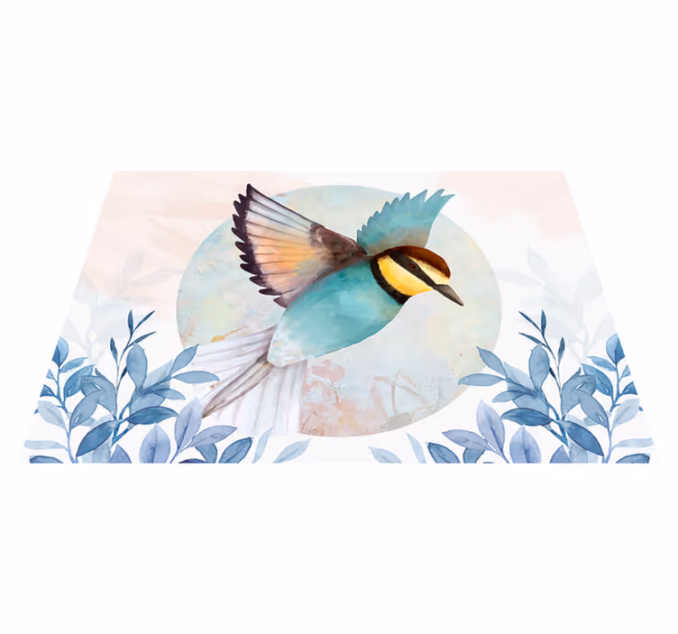 Individuais de mesa originais com arte aviar vibrante - TenStickers