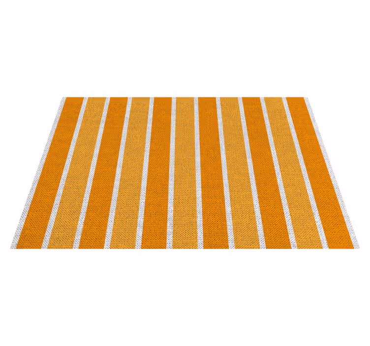 Individuais de mesa modernos superfície laranja listrada - TenStickers