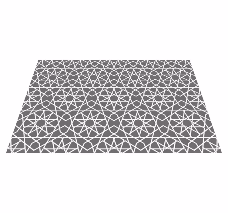 Individuais de mesa originais Estilo árabe cinza - TenStickers