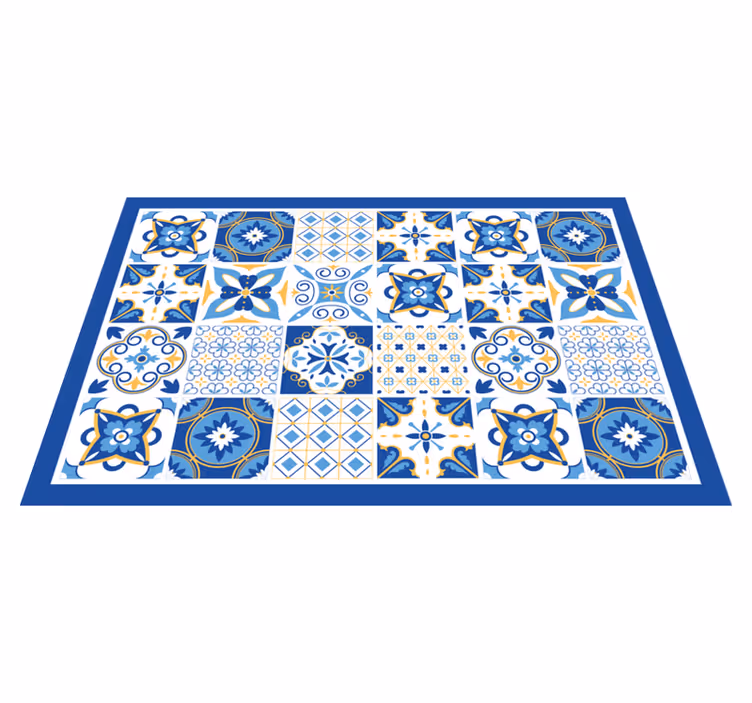 Individuais de mesa originais Estilo mediterrâneo azul - TenStickers