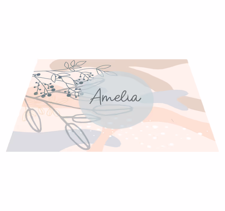 Individuais de mesa com nome estilo elegante personalizado - TenStickers