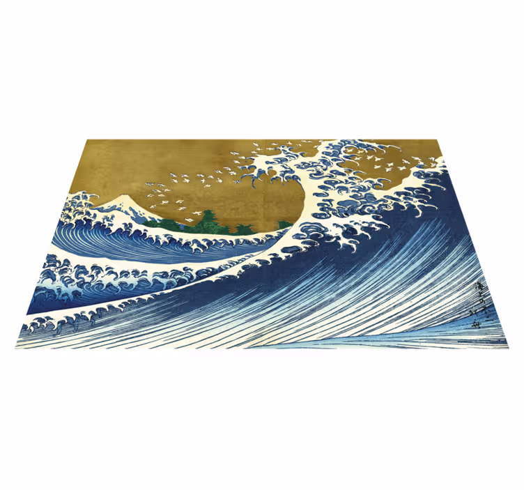 Individuais de mesa retangulares Kaijo no fuji - TenStickers