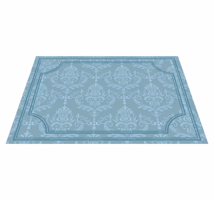 Individuais de mesa elegantes barroco floral azul - TenStickers
