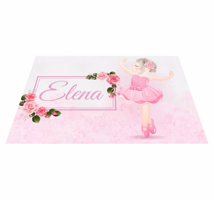 Individuais de mesa com nome bailarina de Ballet - TenStickers