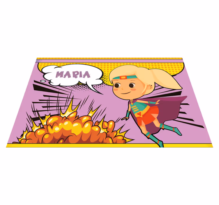 Individuais de mesa com nome super-heroína cómica - TenStickers