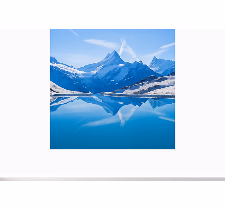 Mural de parede montanha reflexões sobre o bachalpsee - TenStickers