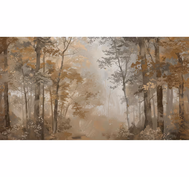 Mural de parede bosques grove do outono Âmbar - TenStickers